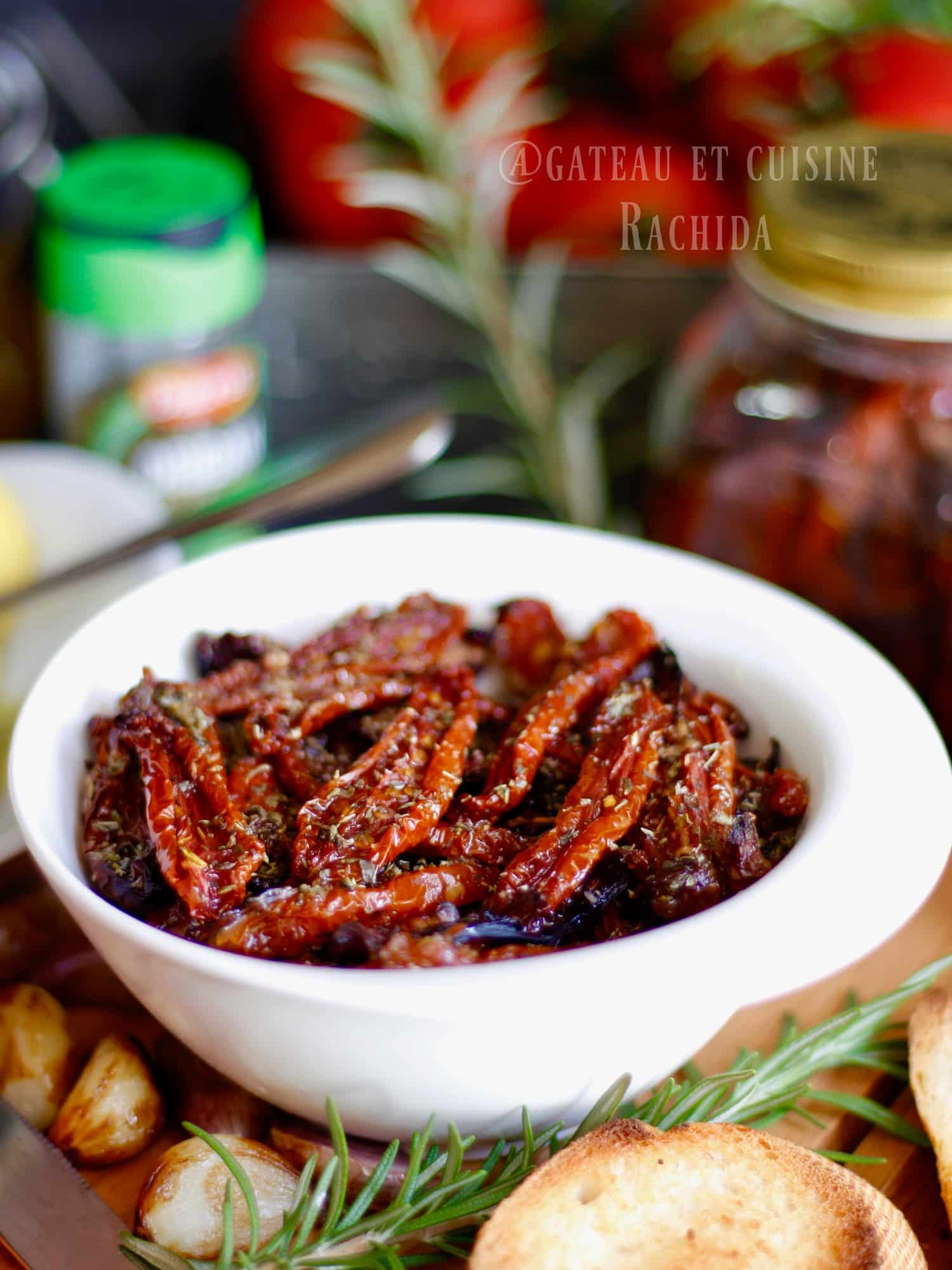 Recette tomates séchées à l'huile d'olive et herbes de Provence