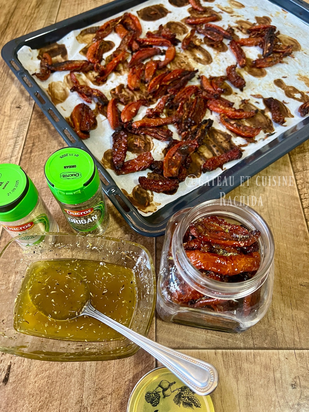 recette tomates séchées au four à l'huile d'olive vierge 