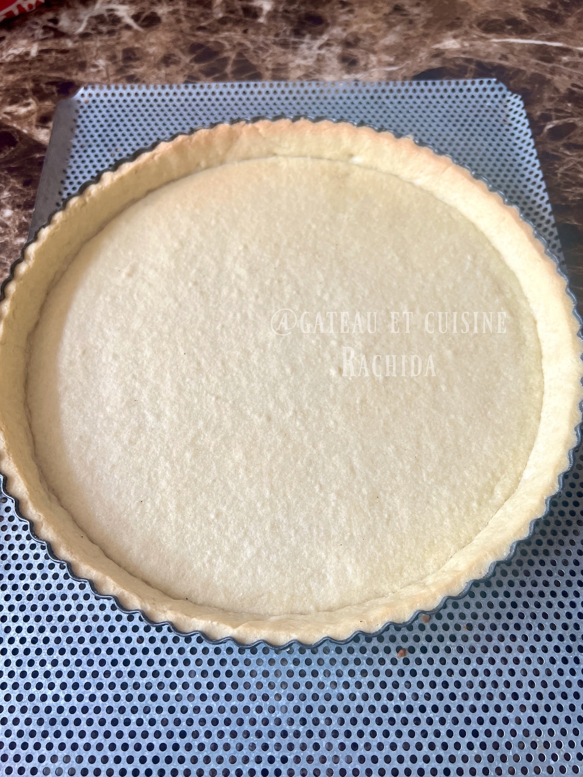 pré-cuisson fond de tarte pâte sablée
