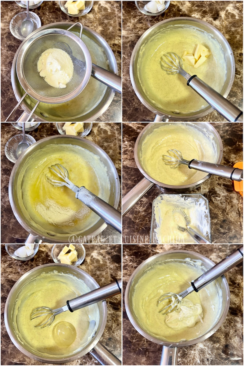 étape de préparation crème légère pâtissière