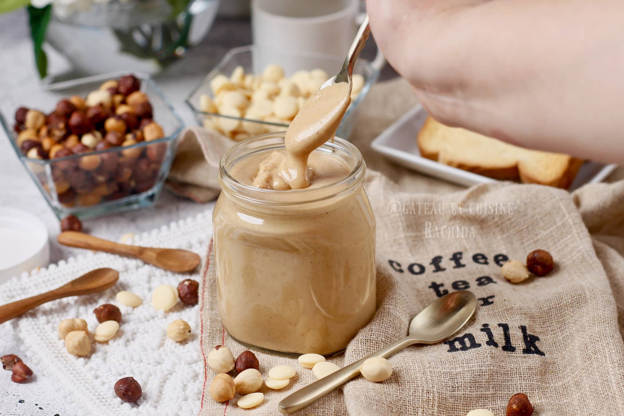 Pâte à tartiner algérienne noisettes et chocolat