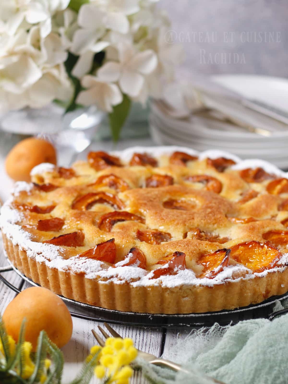 tarte amandine aux abricots