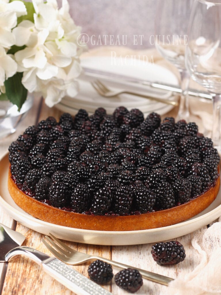 Tarte aux mures crème pâtissière