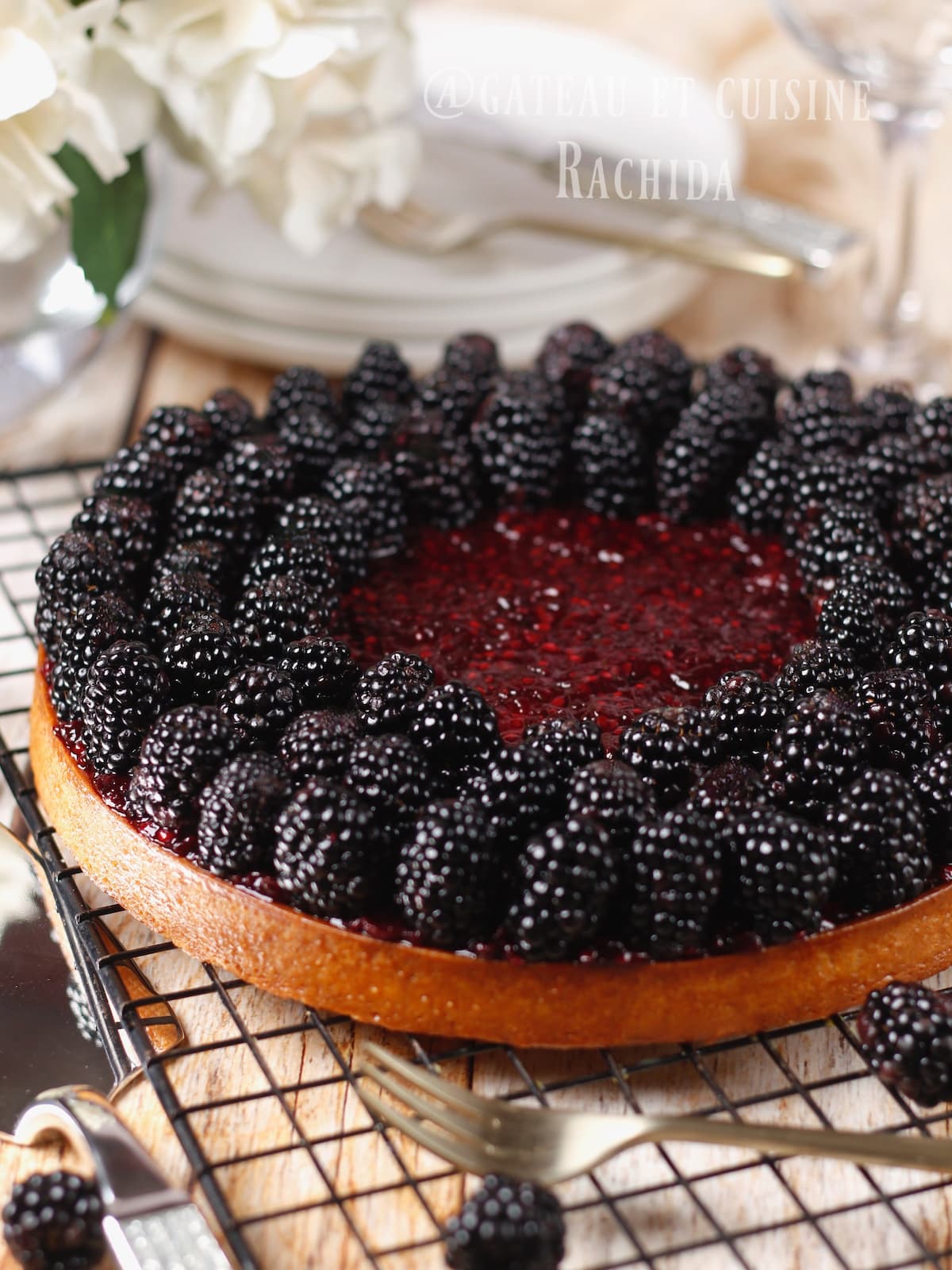 Blackberry tart recipe Cédric Grolet