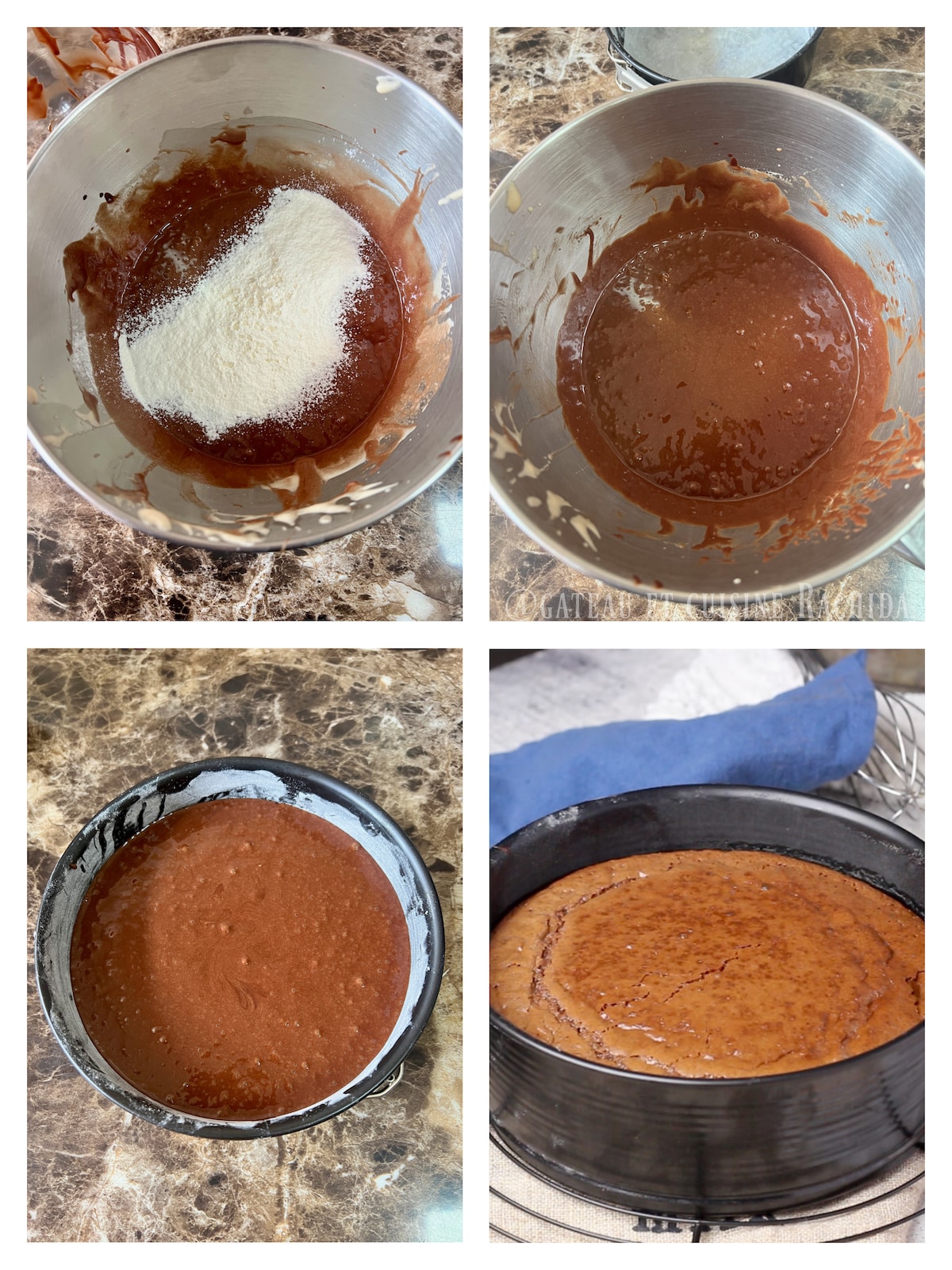 préparation fondant chocolat baulois