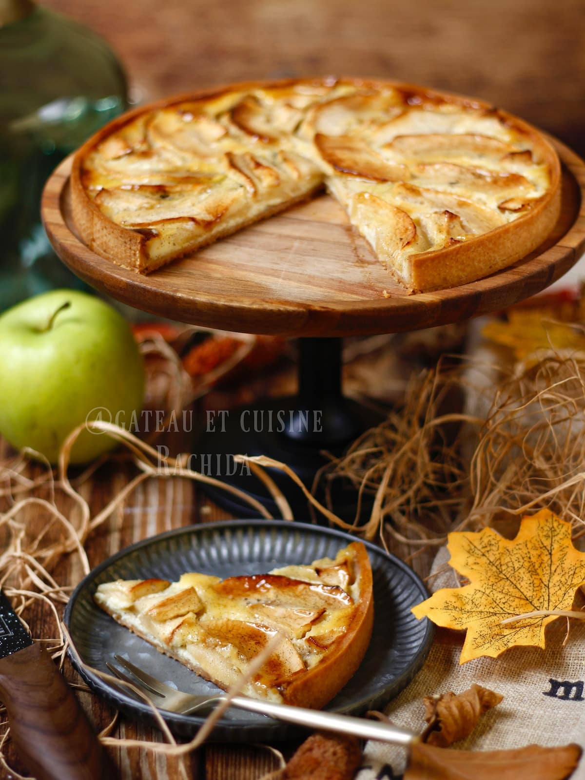 easy french apple tart