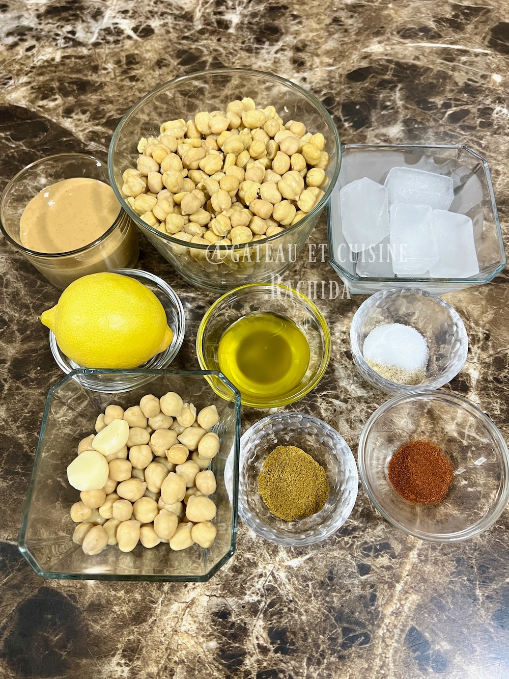 Easy hummus ingredients 