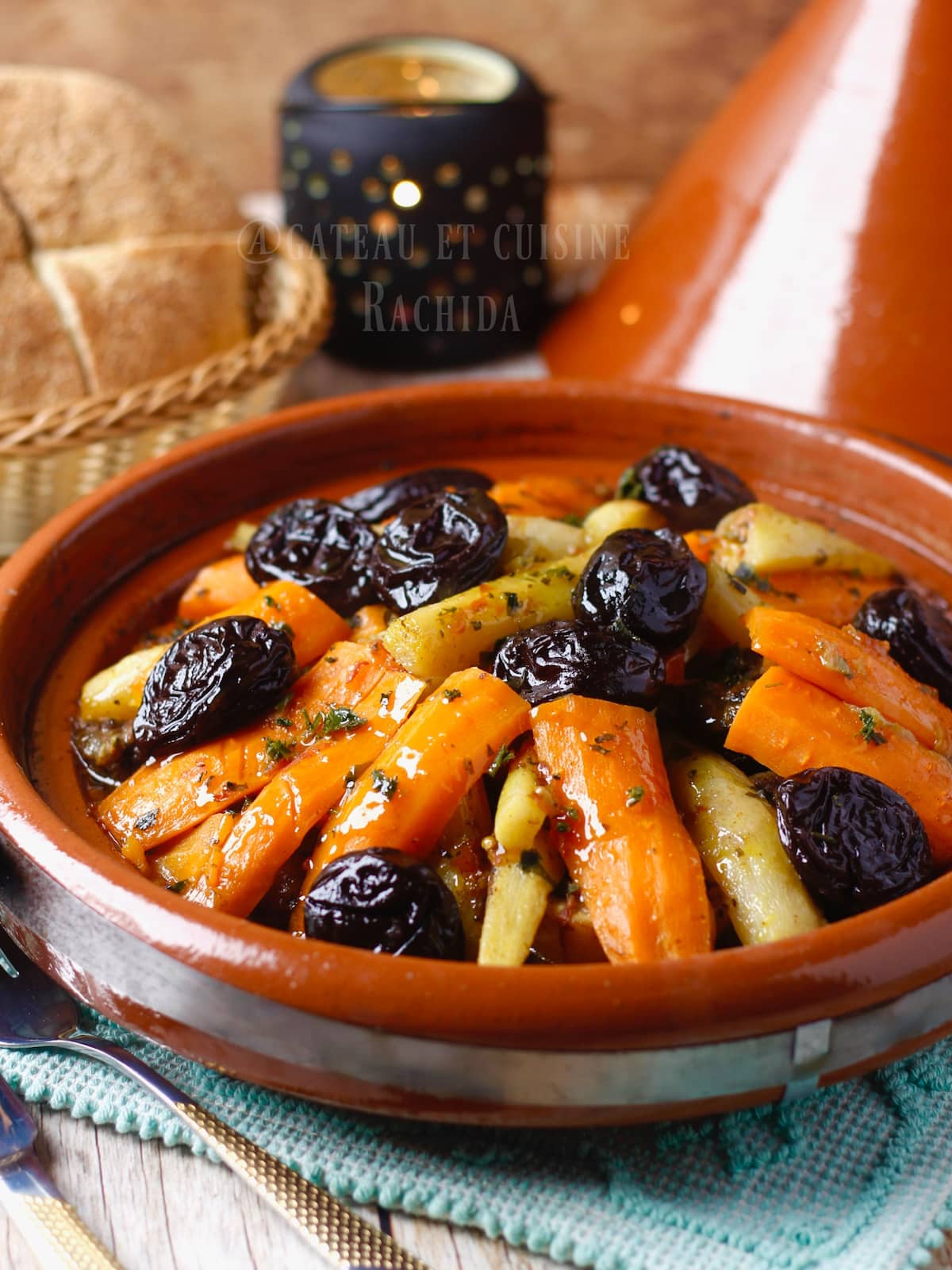 Tajine jarret de viande carottes et panais