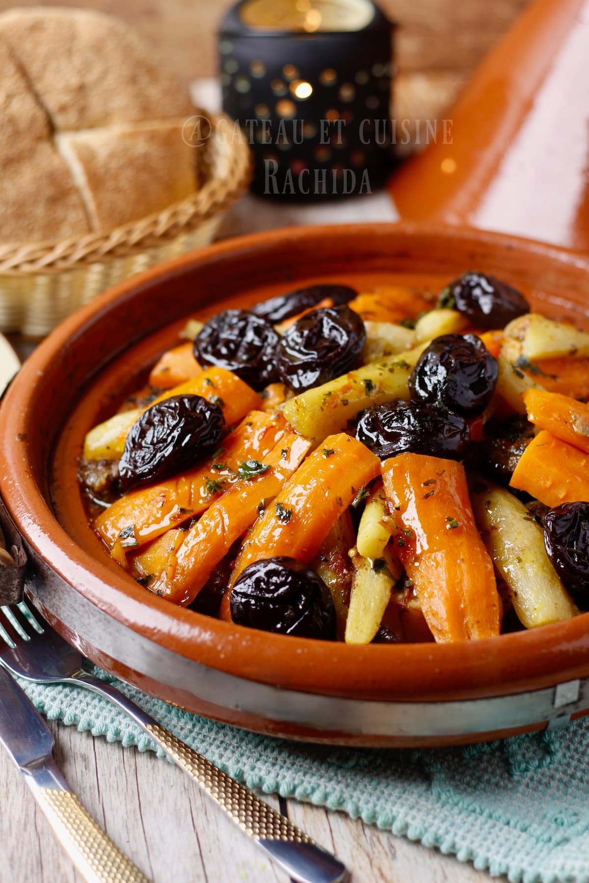 tajine jarret de veau aux légumes carottes et panais