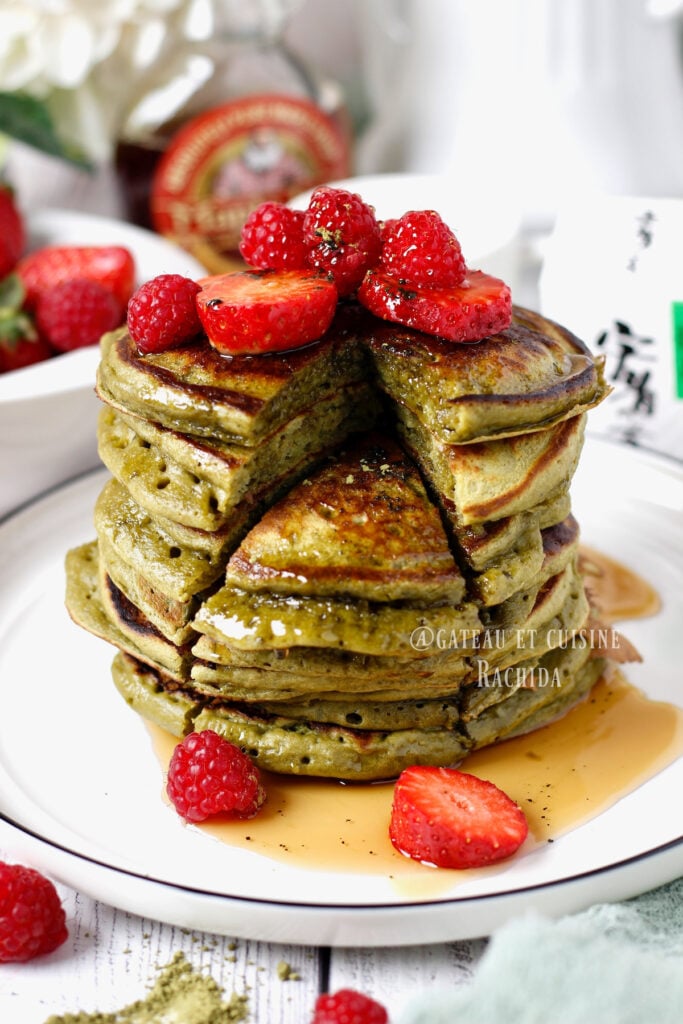 pancake au matcha facile et rapide