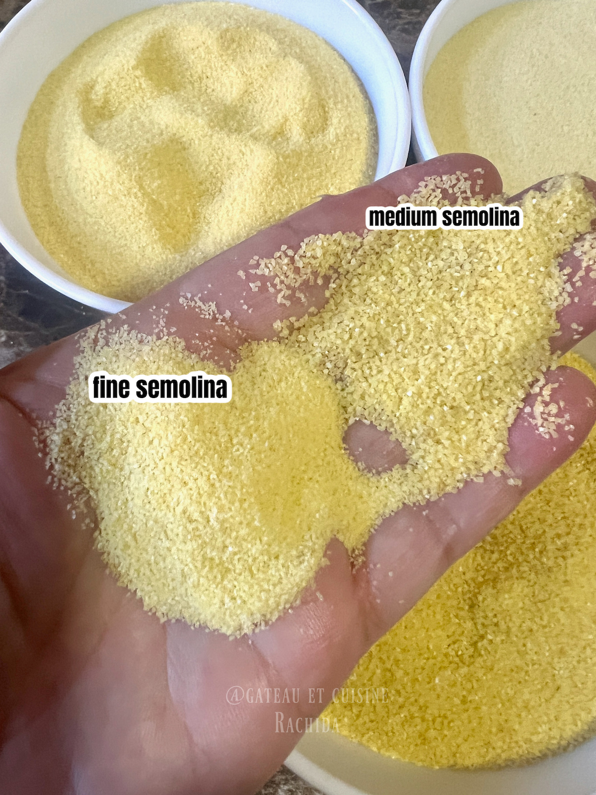 semolina for algerian makroud