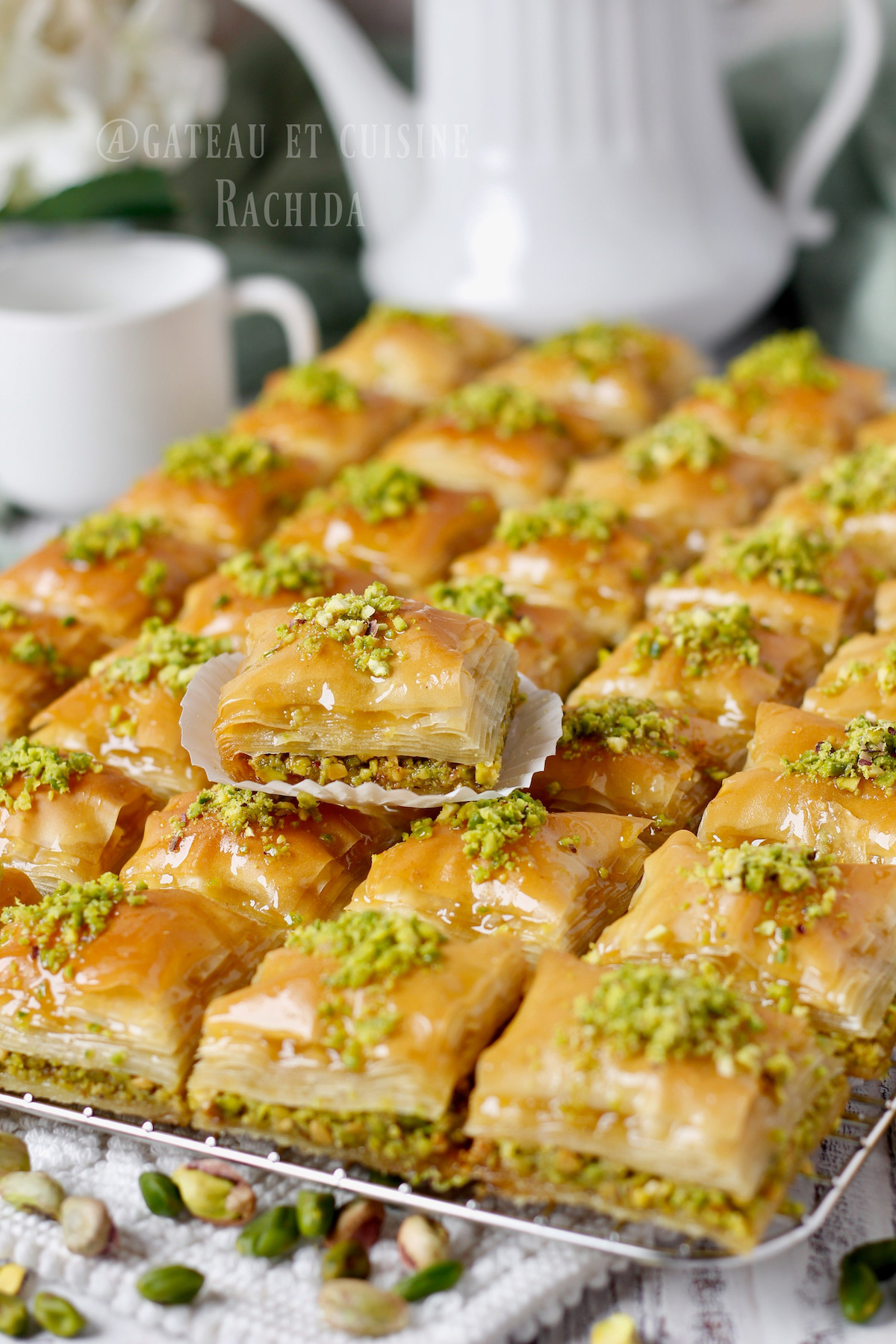 Homemade Turkish baklawa