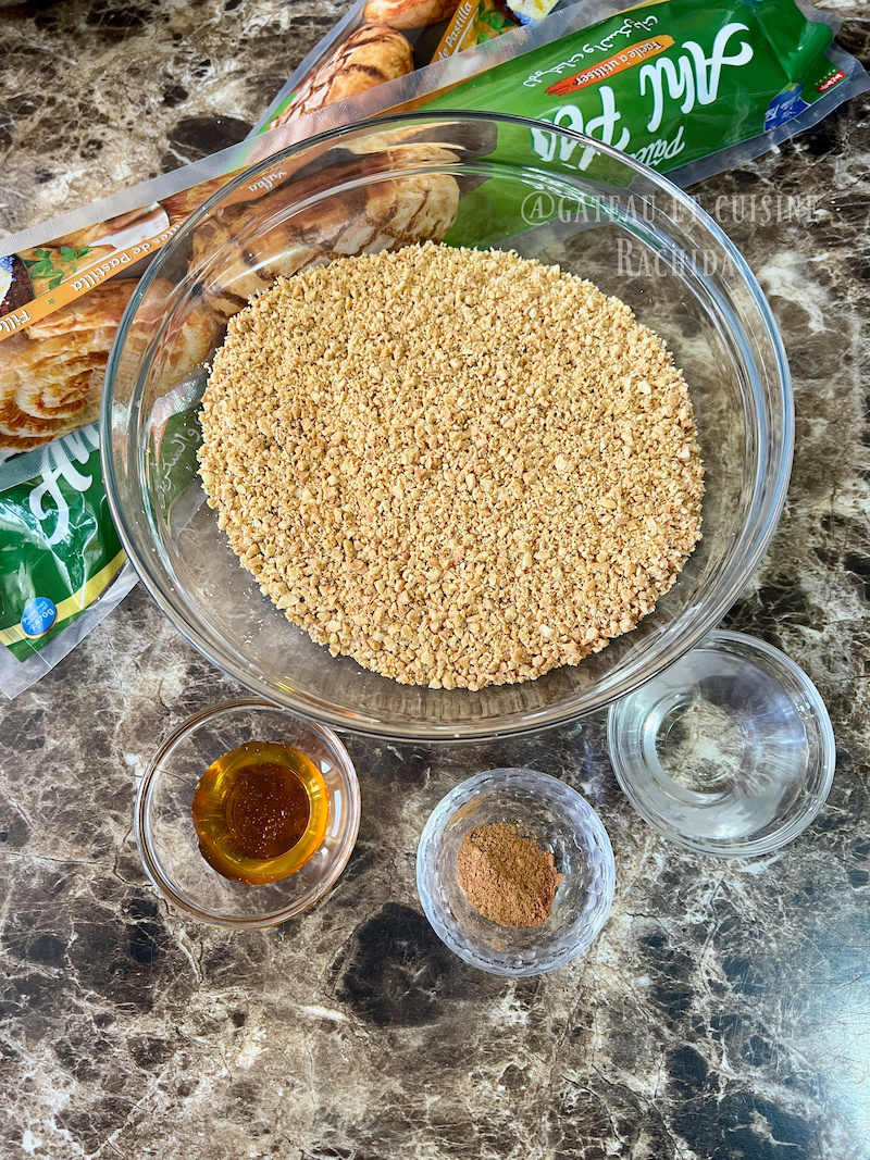 Ingrédients baklava rolls