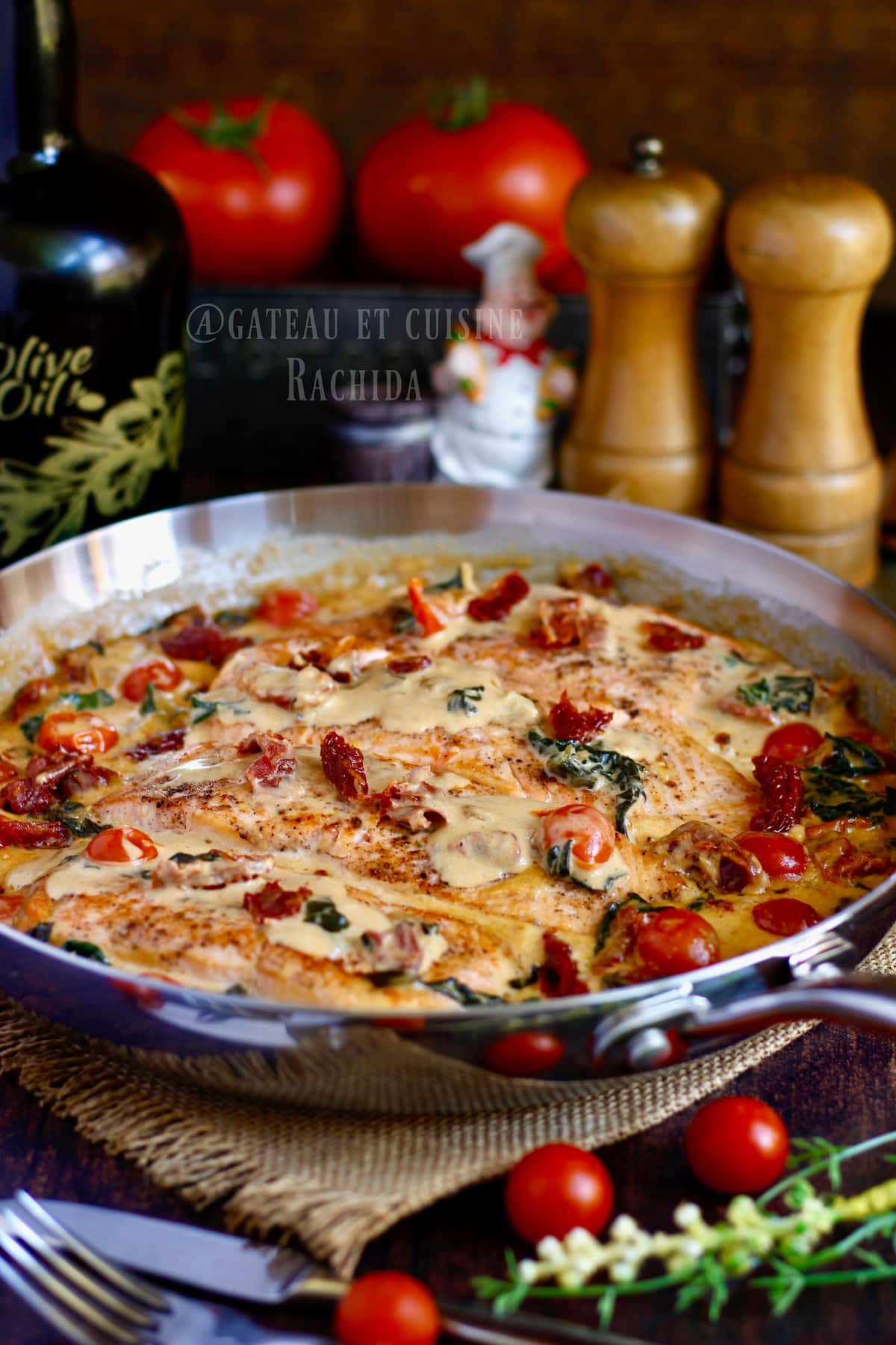 Tuscan-style salmon