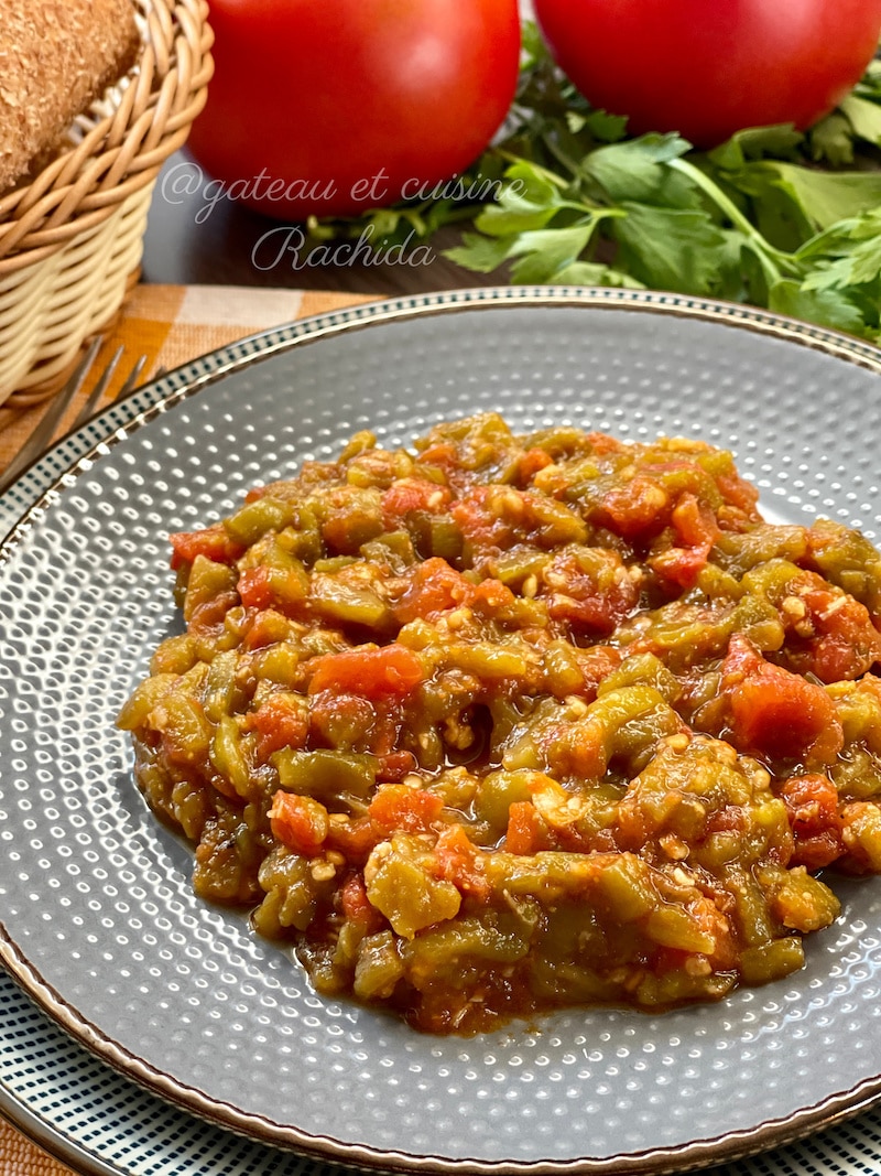 Taktouka – Moroccan Cooked Bell Pepper and Tomato Salad
