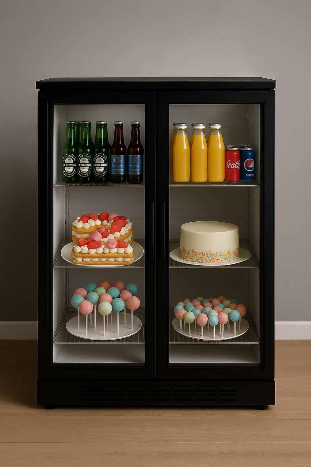 arrière bar réfrigéré pour organiser une fête