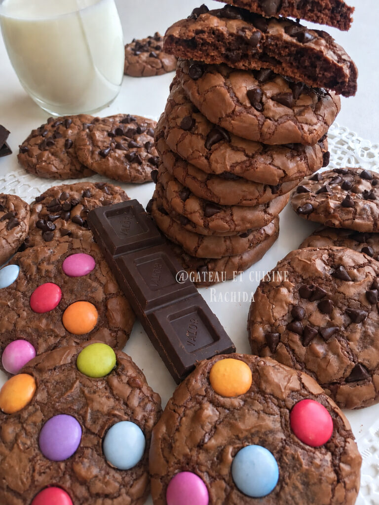 recette cookies brownies moelleux et fondant rapide à faire