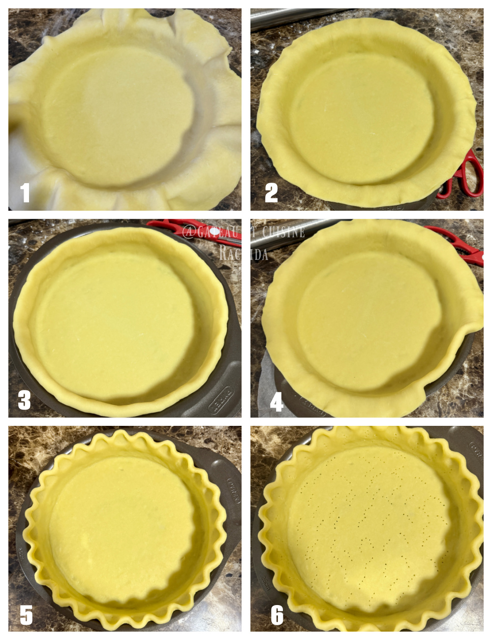 How to line a pie pan and crimp the edges