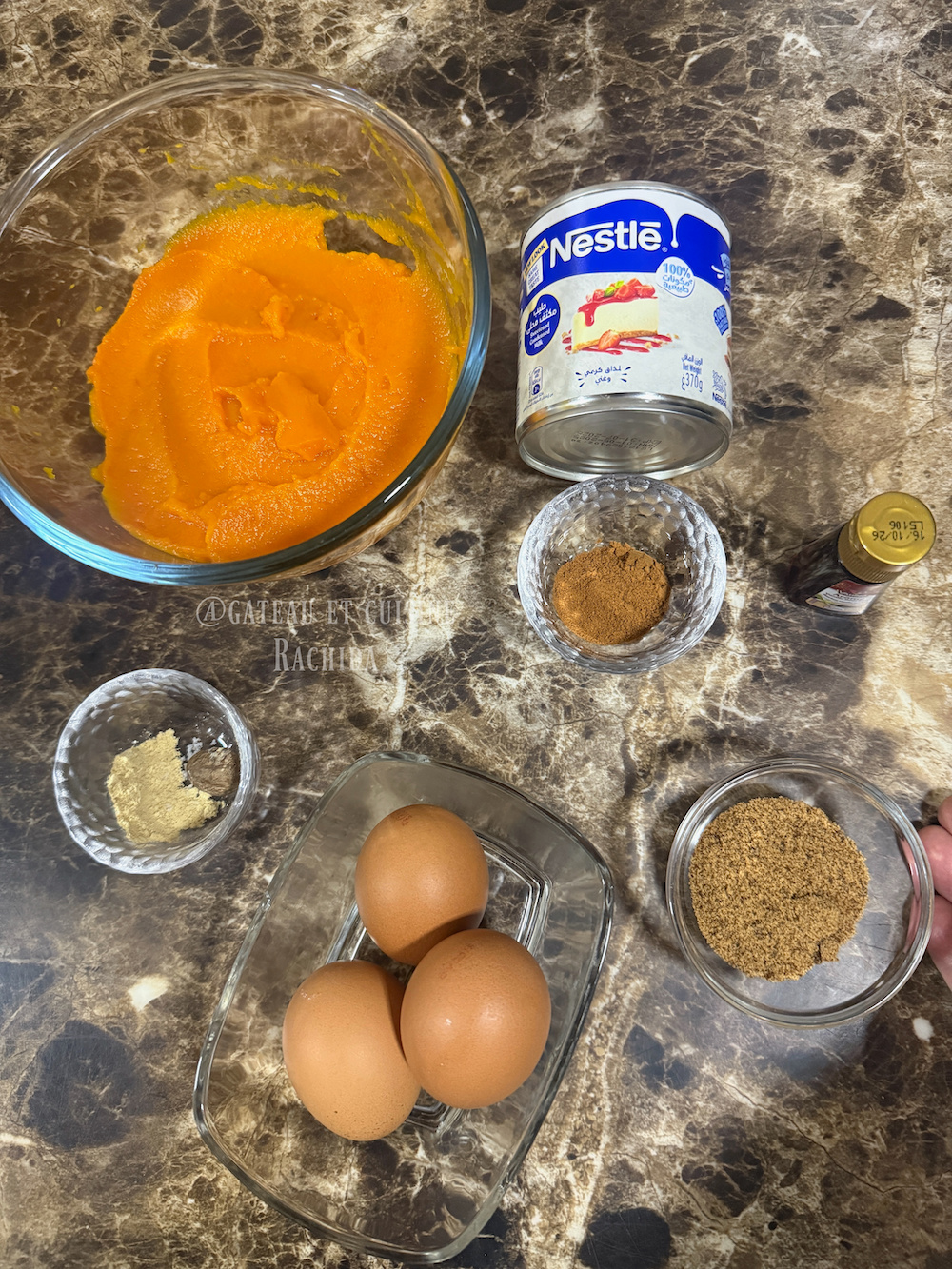 ingrédients pumpkin pie