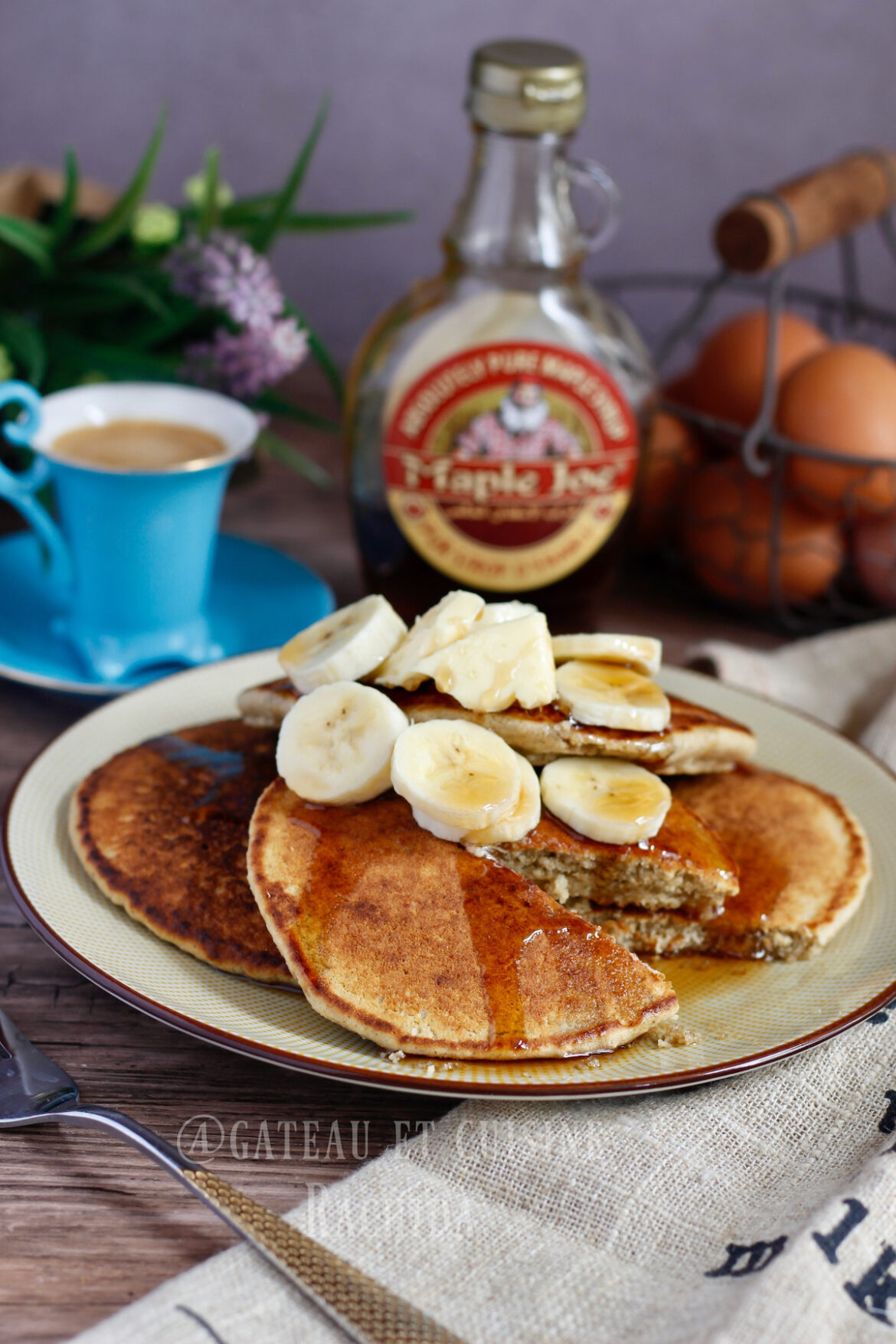 pancake facile avec farine d'avoine