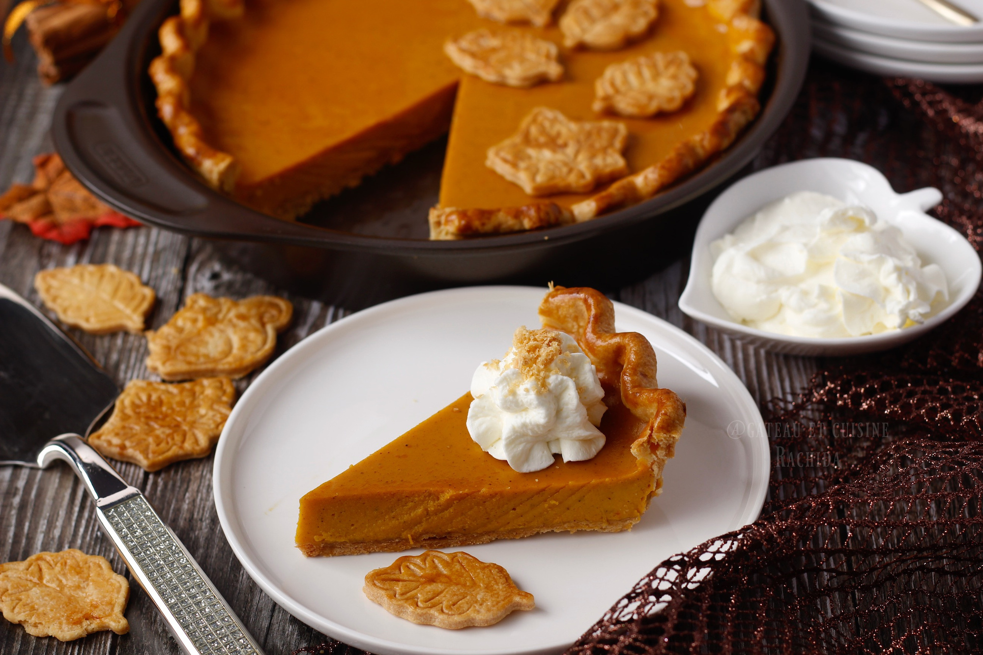 recette facile pumpkin pie- tarte à la citrouille