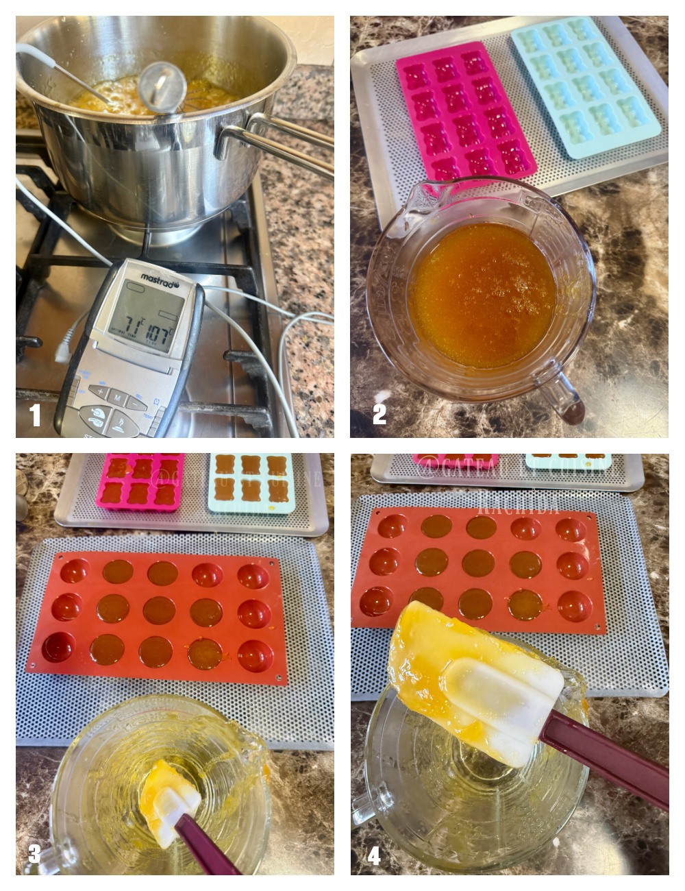 Réalisation pâte de fruits fruits de la passion