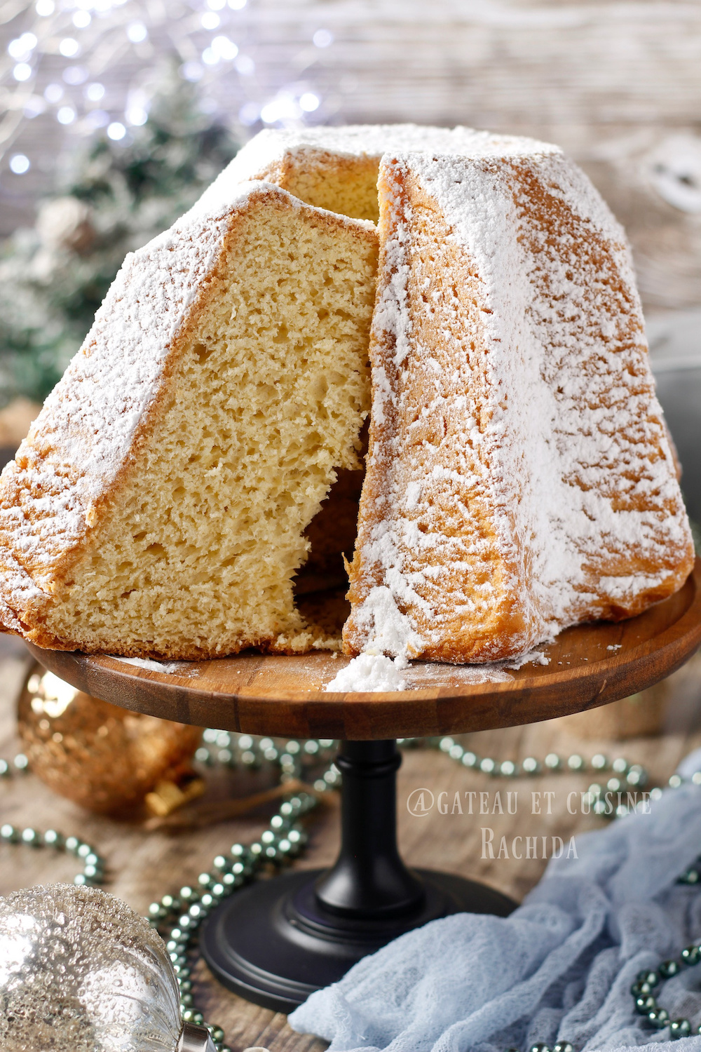 Pandoro italien maison- brioche de Noel