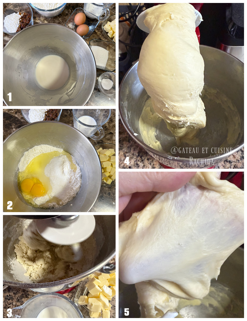 kneading brioche dough Belgian cougnolles