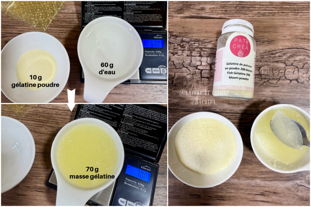comment préparer la masse gélatine