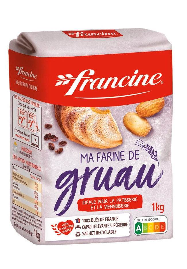 Farine T45 Gruau 12g de gluten