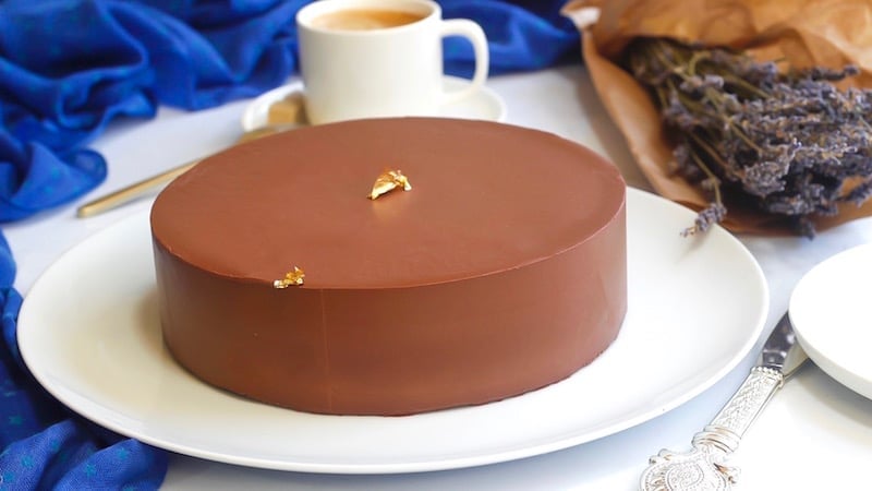 entremets chocolat palet or valrhona