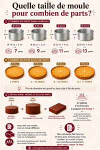 Calculer le nombre de parts d'un gâteau et choisir la bonne taille de ...
