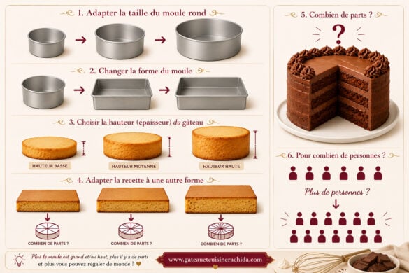 Calculer le nombre de parts d'un gâteau et choisir la bonne taille de ...